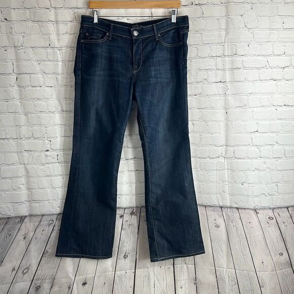 Fidelity Denim Belladonna Jeans Womens 32 Mid Rise Dark Wash Denim Jason Trotzuk - Picture 1 of 12